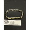 Image 2 : Two Tone Magnetic Metal Bracelet 7.5" L
