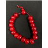 Image 2 : Orange Red Stone Bracelet adjustable Sizes