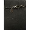Image 2 : Genuine Howlite Stone with Silver Tone Link Chain Necklace 18" L