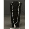 Image 2 : Black Alaska Diamond Stone Pendant Necklace
