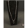 Image 3 : Black Alaska Diamond Pendant Necklace & Carved Turtle Pendant 16"L
