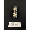 Image 2 : Double Strand Black and White Faux Pearls Stretch Bracelet