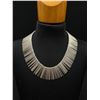 Image 2 : Vintage Anton Michelsen Sterling Silver Fringe Necklace From Denmark. Circa 1960's
