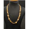 Image 1 : Elegant Single Strand Iridescent Gold Coin Pearl Necklace. Coin Pearls are genuine Pearls and are Hi