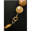 Image 3 : Elegant Single Strand Iridescent Gold Coin Pearl Necklace. Coin Pearls are genuine Pearls and are Hi