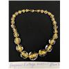 Image 2 : Gorgeous Vintage Murano Glass Bead Necklace. Glass Beads are beautiful and Foiled with 24k Gold. Nec