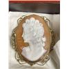 Image 2 : Lovely Lady's Cameo. Shell Depicts The Bust of a Romanesque Woman
