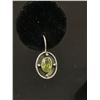 Image 2 : Pair of 925 Sterling Silver with Peridot Stone Earrings