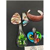 Image 2 : Ornate Glass Cuff Bangle & 5 Large Pendants