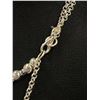 Image 2 : Double Strand Silver Plated Beads & links Chain Necklace