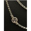 Image 2 : Circa 1920's Sterling Silver Chain 42" L 21.4 gr