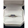 Image 2 : Antique 9ct Gold Ring with Cornflower Blue Genuine Sapphires Size 7