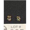 Image 2 : Gorgeous Pair of 14K Gold Mystic Topaz Stud Earrings