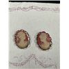 Image 2 : Lovely Pair of Cameo Earrings. Made in British Columbia Canada.