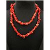 Image 2 : Natural Red Coral Tumbled 33"L