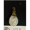 Image 2 : Beautiful Australian Opal Pendant with 14k Gold Top