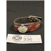 Image 1 : Vintage Ladies Timex Wind up Watch Leather Band. Working