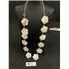Image 1 : Mother of Pearl and Silver Tone Adjustable Belt