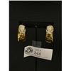 Image 2 : Gold Plated Leopard Earrings With Gold Plated Posts