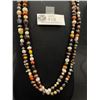 Image 2 : Beautiful Extra Long Multicolour Pears Necklace 63" L