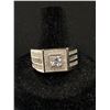 Image 2 : Men's Stamped 925 Sterling Silver Ring Size 11 with Swarovski Elements. With Appraisal