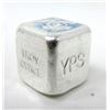 Image 2 : 1 Oz .999 Silver Yeager's Poured Silver 3D Cube