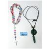 Image 1 : Vintage Jade Necklace & New Rosary