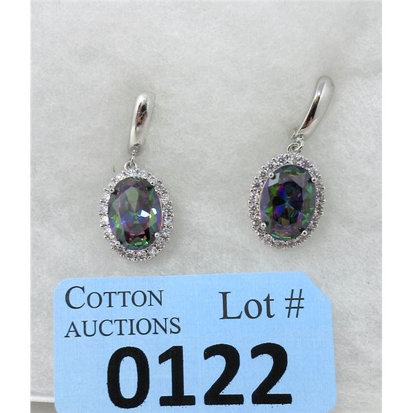 New Mystic Topaz & Crystal Dangle Earrings