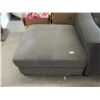 Image 1 : Grey Fabric Upholstered Ottoman