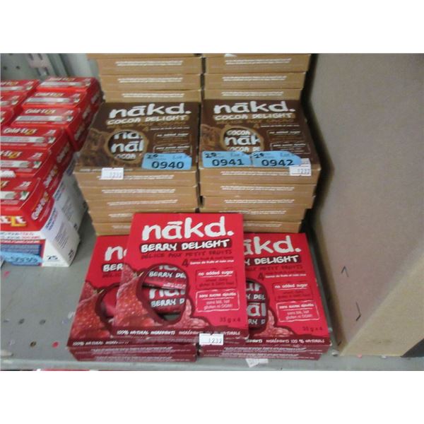 20 Boxes of Nakd Raw Fruit & Nut Bars