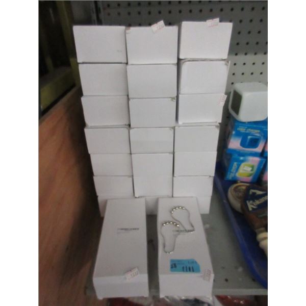 23 Boxes of New Metal Shower Curtain Hooks