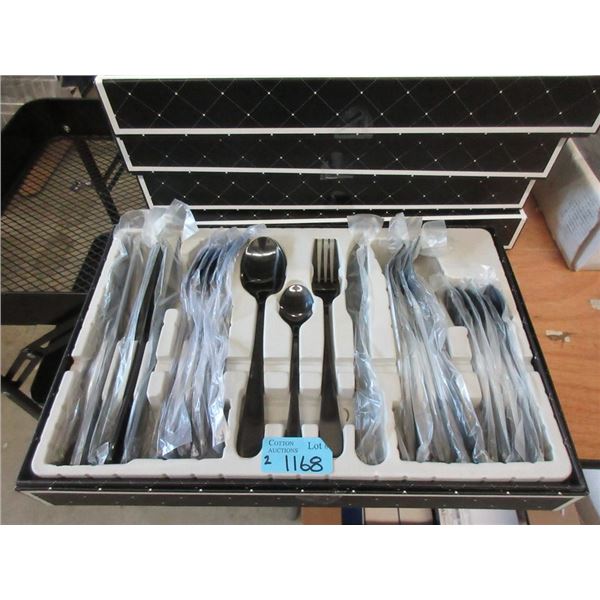 2 New 24 Piece Stainless Steel Cutlery