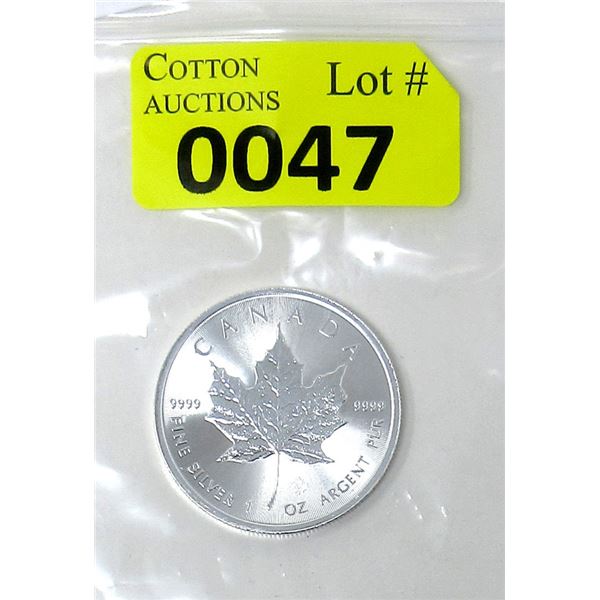 1 Oz. .9999 Silver 2019 Canadian Maple Leaf Coin