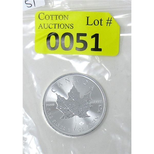 1 Oz. .9999 Silver 2022 Canadian Maple Leaf Coin