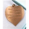 Image 2 : 14 KT Rose Gold Personalized Heart Pendant