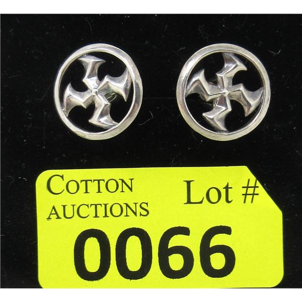 Pair of Vintage Sterling Silver Cuff Links