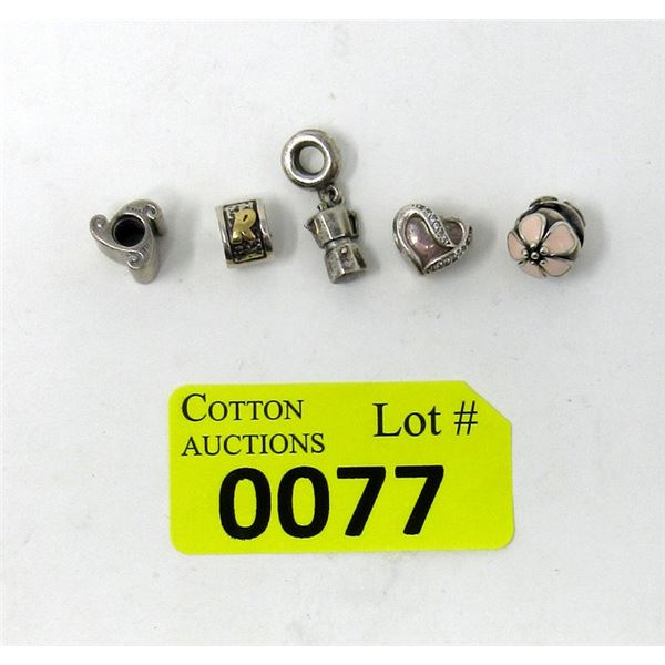 5 Pandora Charms