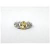 Image 1 : Citrine & Diamond Ring in Sterling Silver