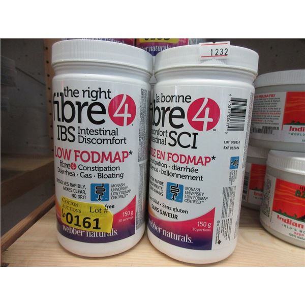 6 x 150 g Webber Low FODMAP Fibre for IBS