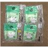 Image 1 : 5 Sets of 6 Reusable Green Silicone Storage Bags