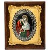 Image 5 : 3 Framed Enameled Metal Religious Plaques