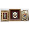 Image 1 : Porcelain Portrait Plaque of Pope Leo XIII, with 2 others