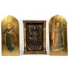 Image 1 : Pair of Gilt Angel Plaques and a Carved Gilt Altar