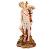 Image 2 : Sitzendorf Porcelain Bacchante Figures, 19th C.