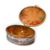 Image 8 : Gilt Enameled Box, with 3 Other Gilt Objects