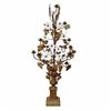 Image 1 : Tall Rococo Style Gilt Metal and Glass Candelabra