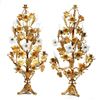 Image 1 : Pair of Rococo Style Gilt-Metal Candelabras