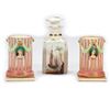 Image 1 : Pair of Royal Worcester Column-form Vases, with a Decanter
