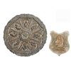 Image 1 : Repousse Devotional Platter, and Silver Medallion
