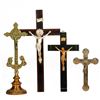 Image 1 : Group of 4 Wood and Metal Crucifixes